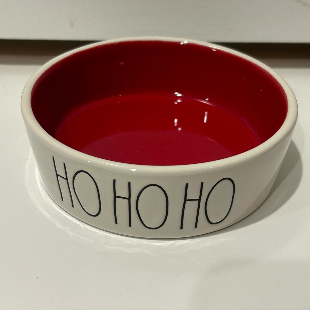 Rae Dunn Pet Bowl HO HO HO